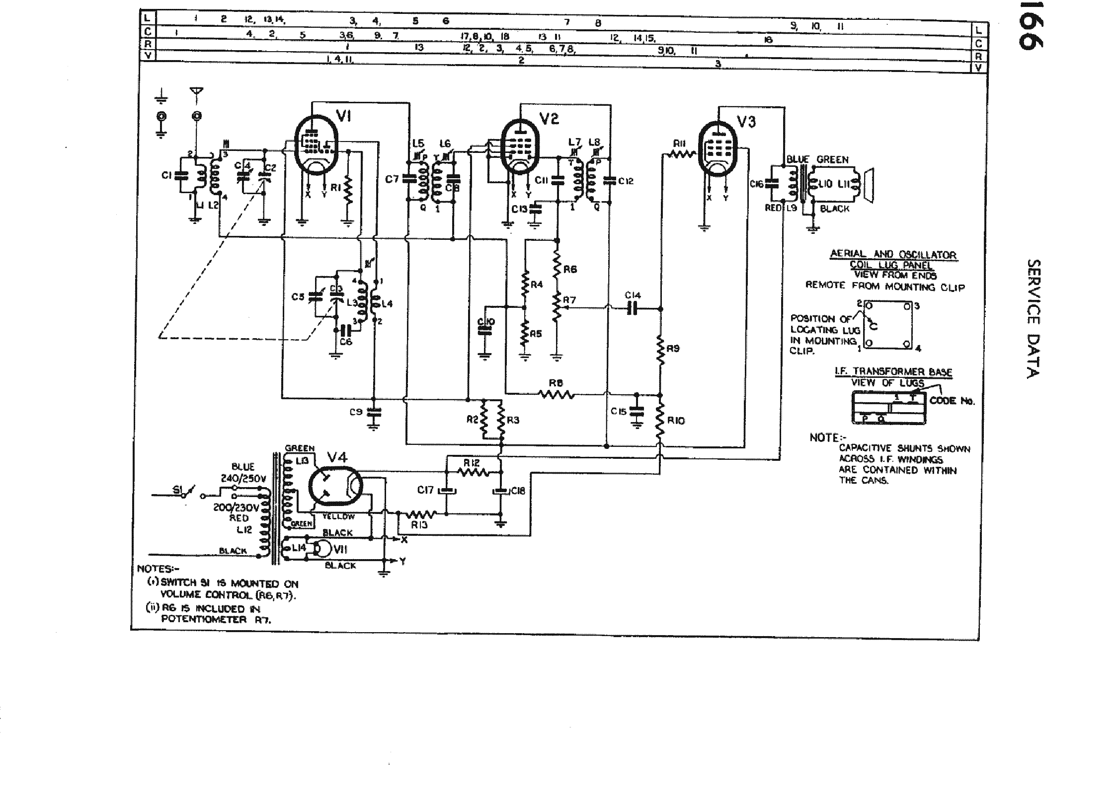 PHILIPS 166 service manual (1st page)