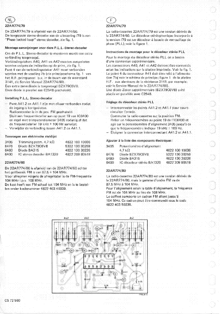 PHILIPS 22AR774-79-80 SM service manual (2nd page)