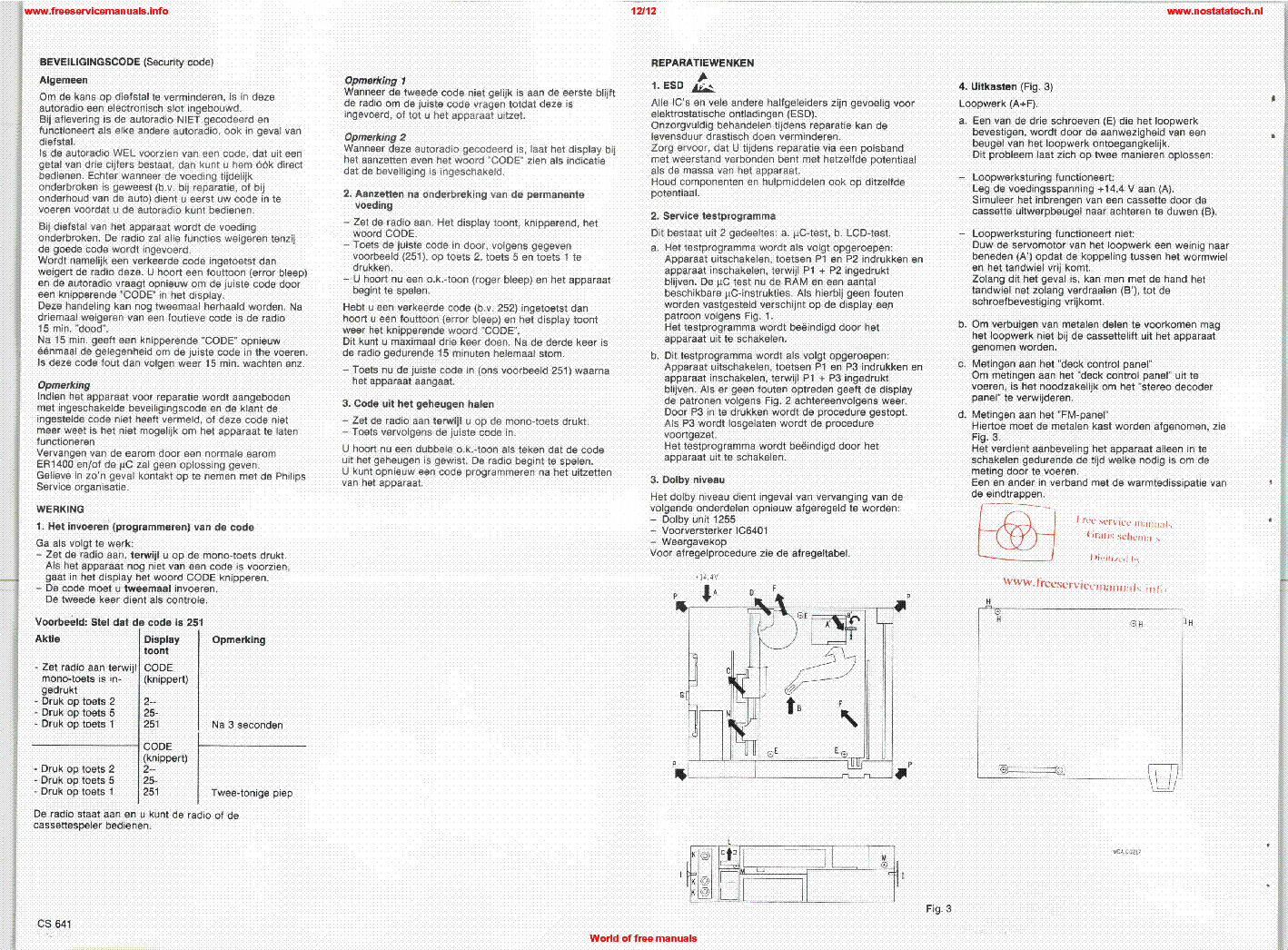 PHILIPS 22DC854 service manual (2nd page)