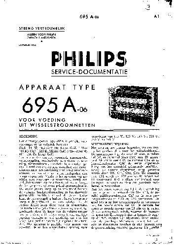 PHILIPS 695A-06 SM service manual (1st page)