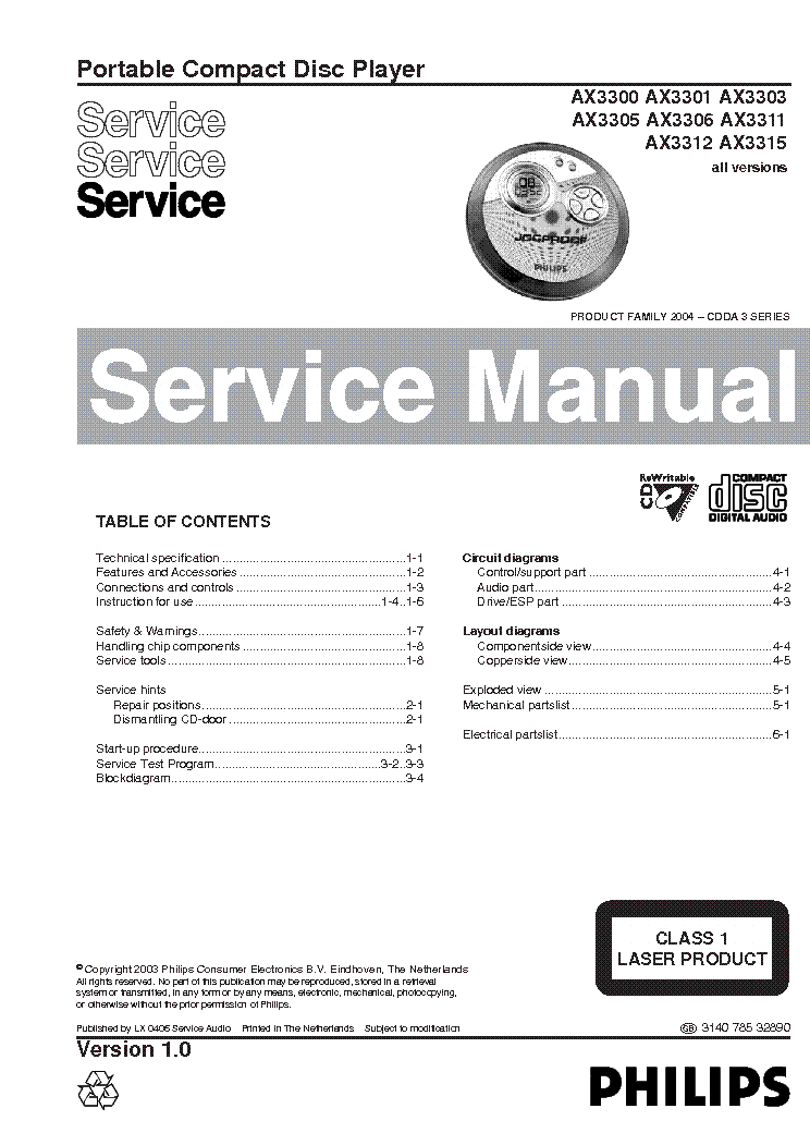 Philips ax3300. Philips ax3301. Service manual Philips shb9100. Philips cd751 service manual.
