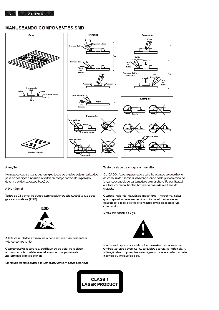 PHILIPS AZ1575-19 SM service manual (2nd page)