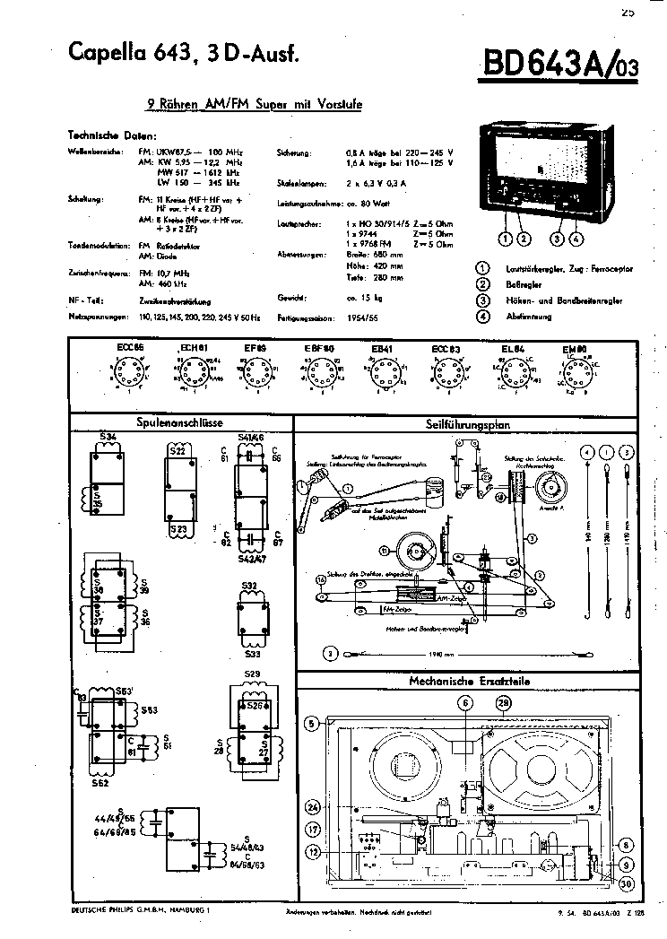 PHILIPS BD643A03 service manual
