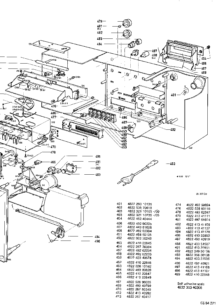 PHILIPS D8634 EXPLO PARTS service manual