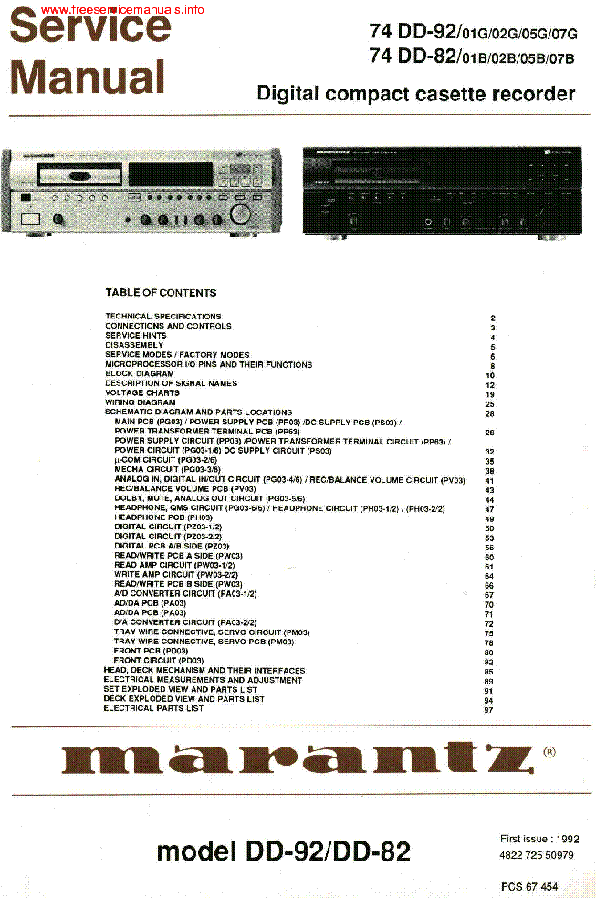 PHILIPS DCC900 SM service manual (1st page)