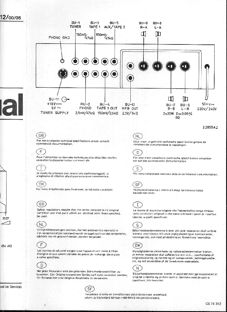 PHILIPS F4312 SM service manual (2nd page)