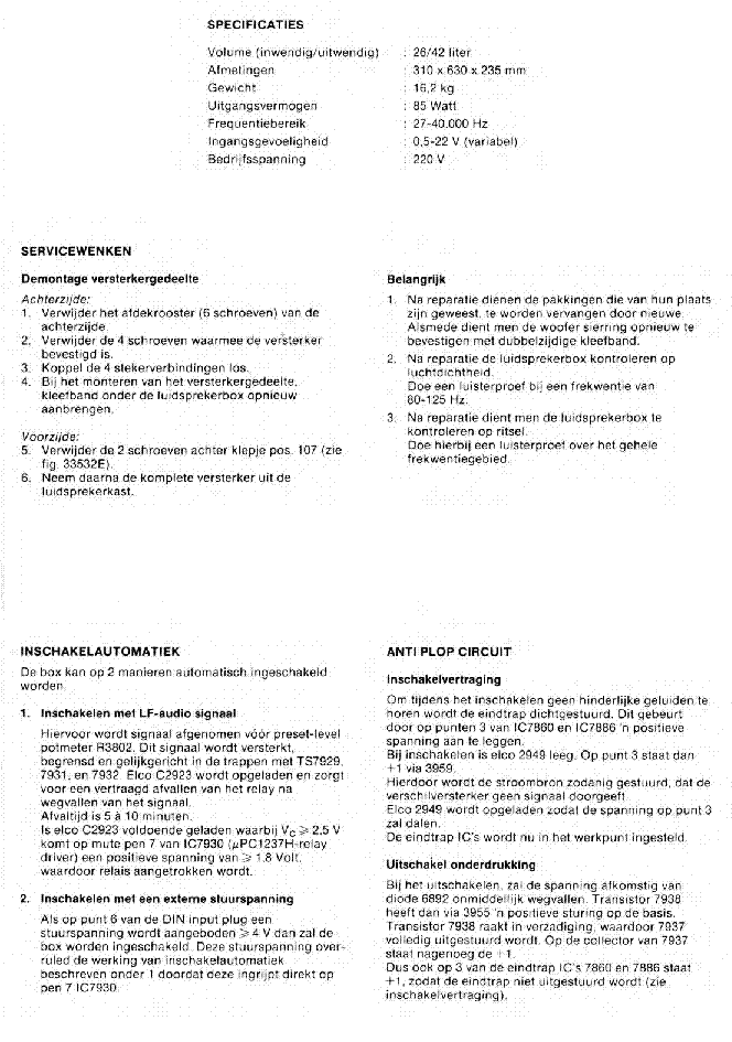 PHILIPS F9638 HIFI-ACTIVE-BOX SM service manual (2nd page)