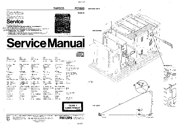 PHILIPS FCD563 service manual (2nd page)