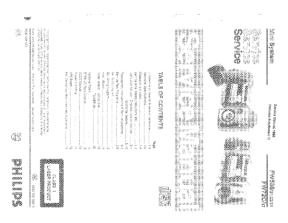 PHILIPS FW538 21 22 34 service manual