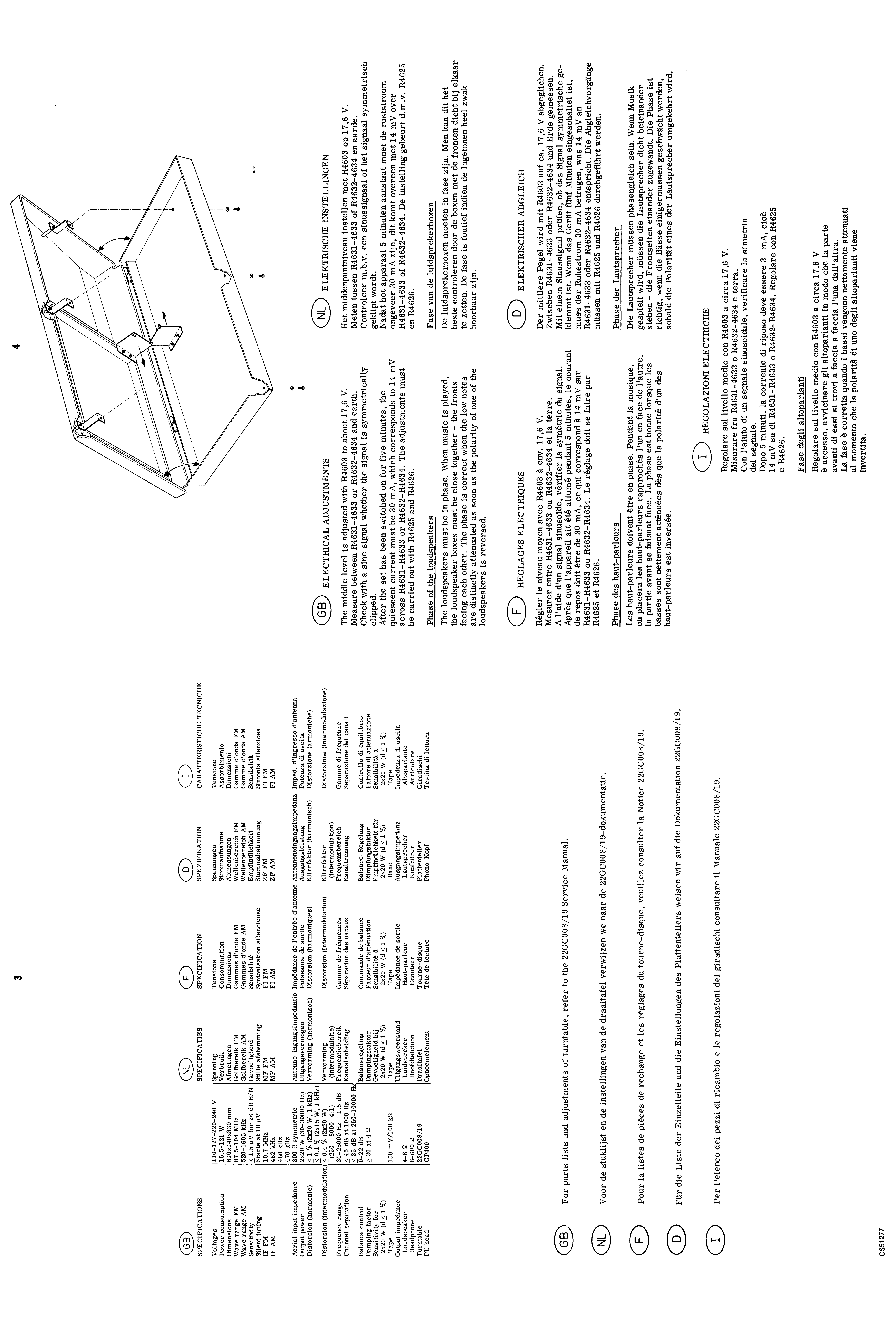 PHILIPS HI-FI TAP 22RH847 SM service manual (2nd page)