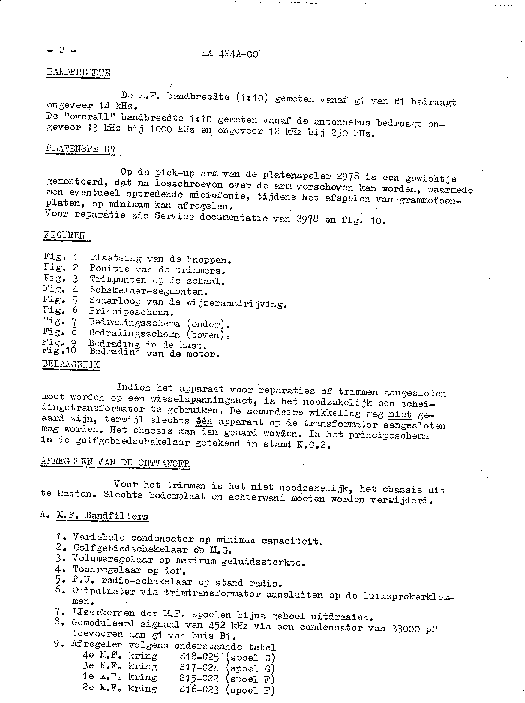 PHILIPS HX424A-00 RADIO GRAMO 1952 SM service manual (2nd page)