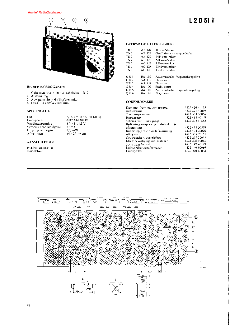 PHILIPS L2D51TR service manual (1st page)