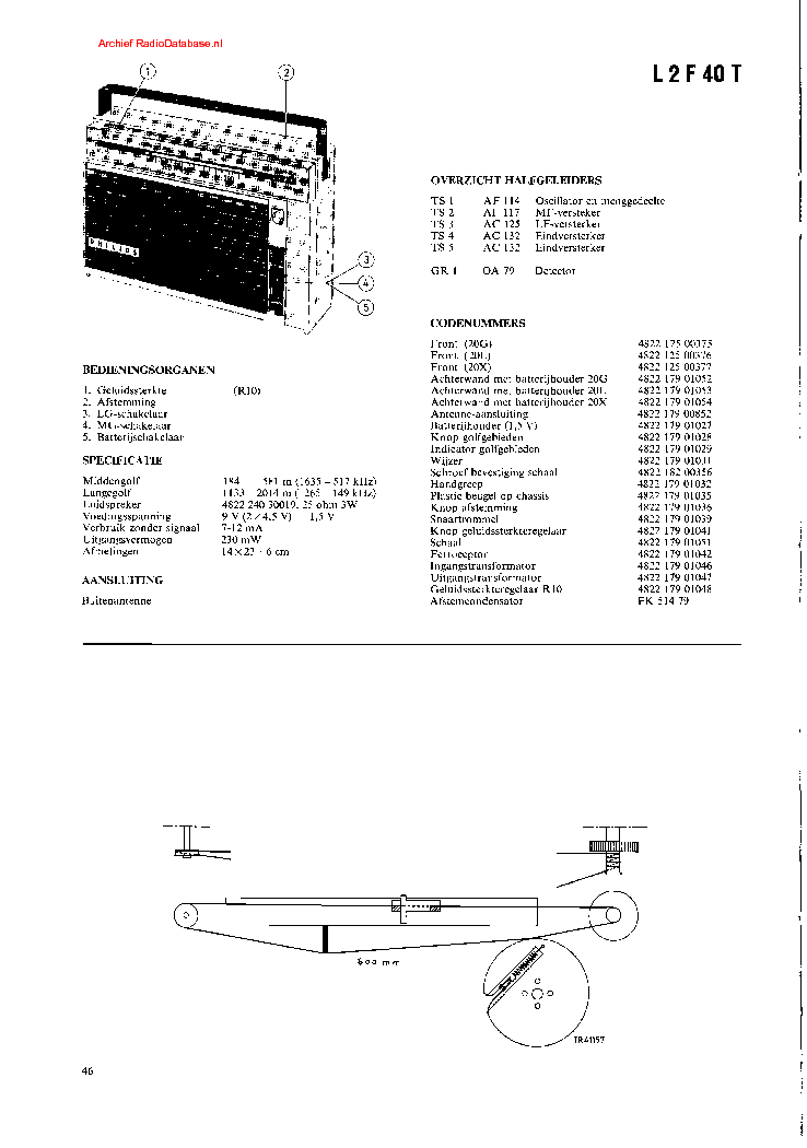 PHILIPS L2F40TR service manual (1st page)