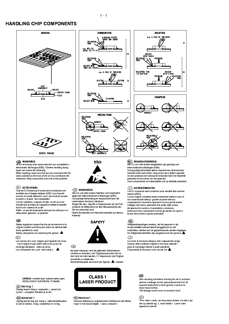 PHILIPS MC100 MC105 MC110 SM service manual (2nd page)