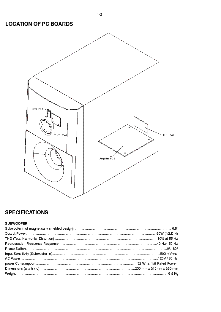 PHILIPS SW3600-17S SM service manual (2nd page)