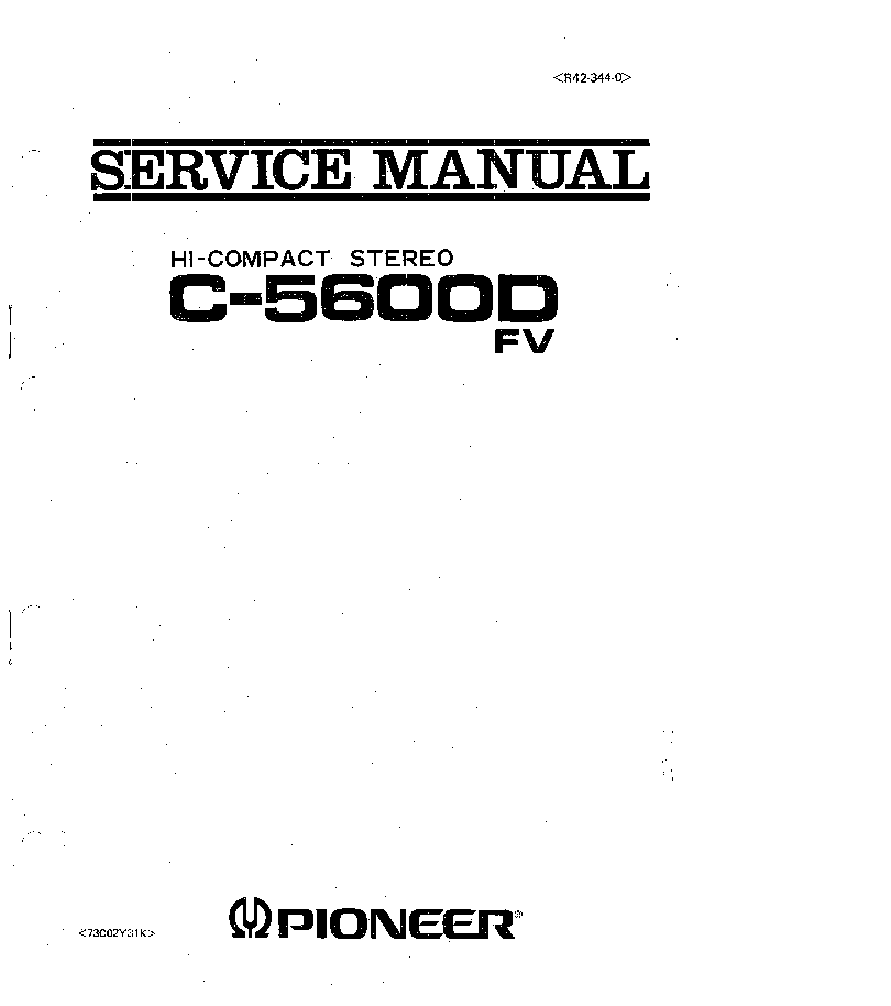PIONEER C-5600D-FV R42-3440 SM service manual (1st page)