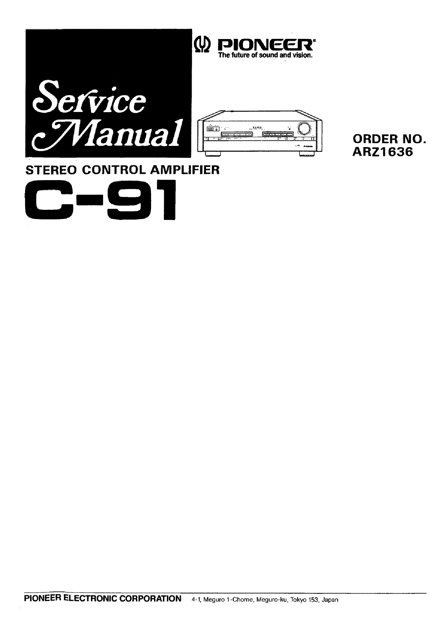 PIONEER C91 service manual (1st page)