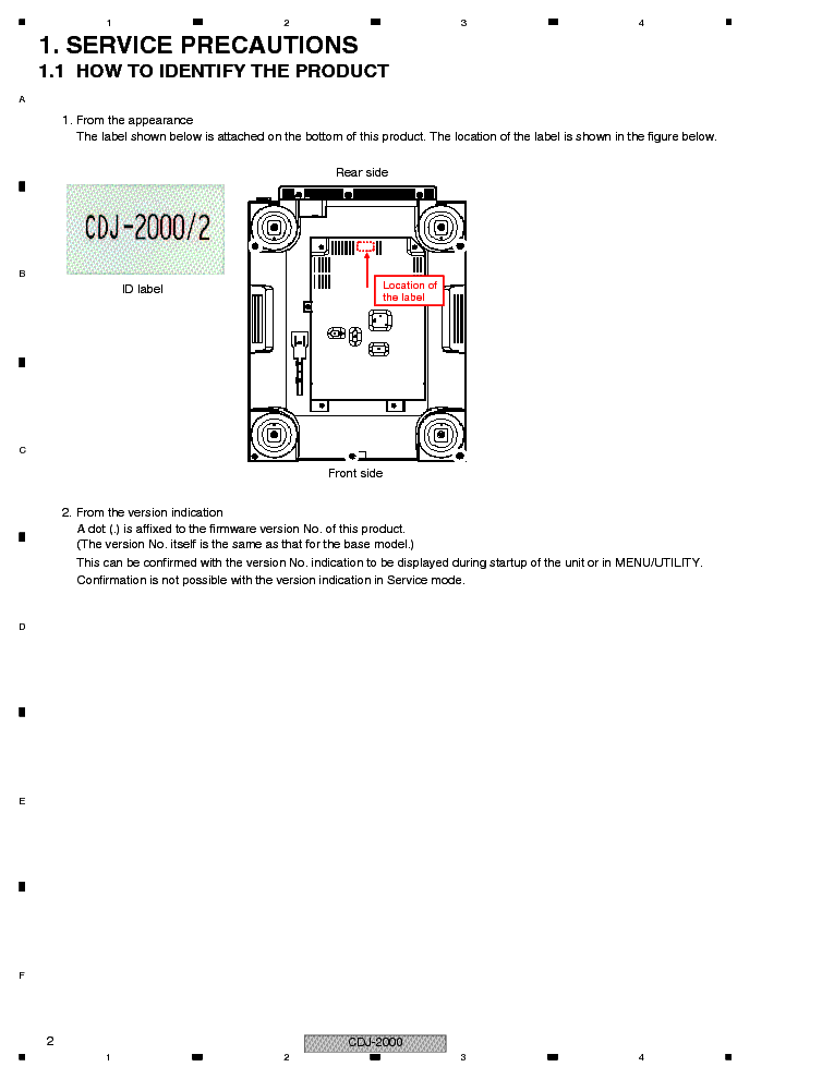 PIONEER CDJ-2000 RRV4163 service manual (2nd page)