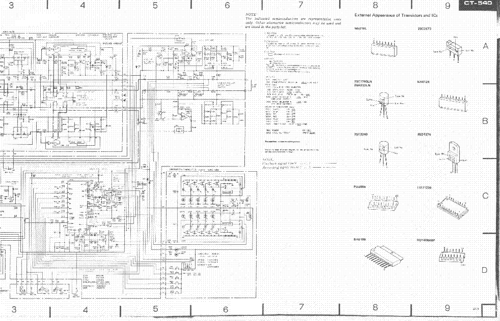 PIONEER CT-540 SCH service manual (2nd page)