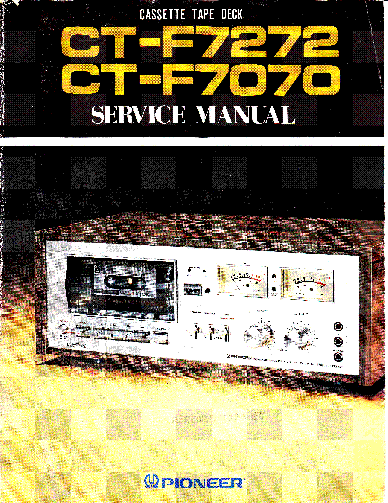 PIONEER CT-F7272 CT-F7070 ART1960 SM service manual (1st page)