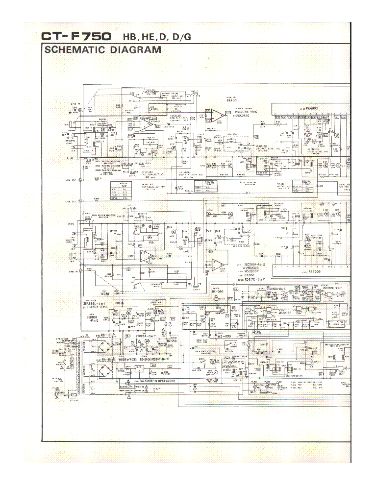 PIONEER CT-F750 SCH service manual (1st page)