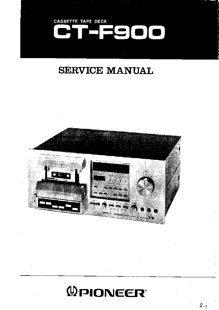 PIONEER CT-F900 SM service manual (1st page)