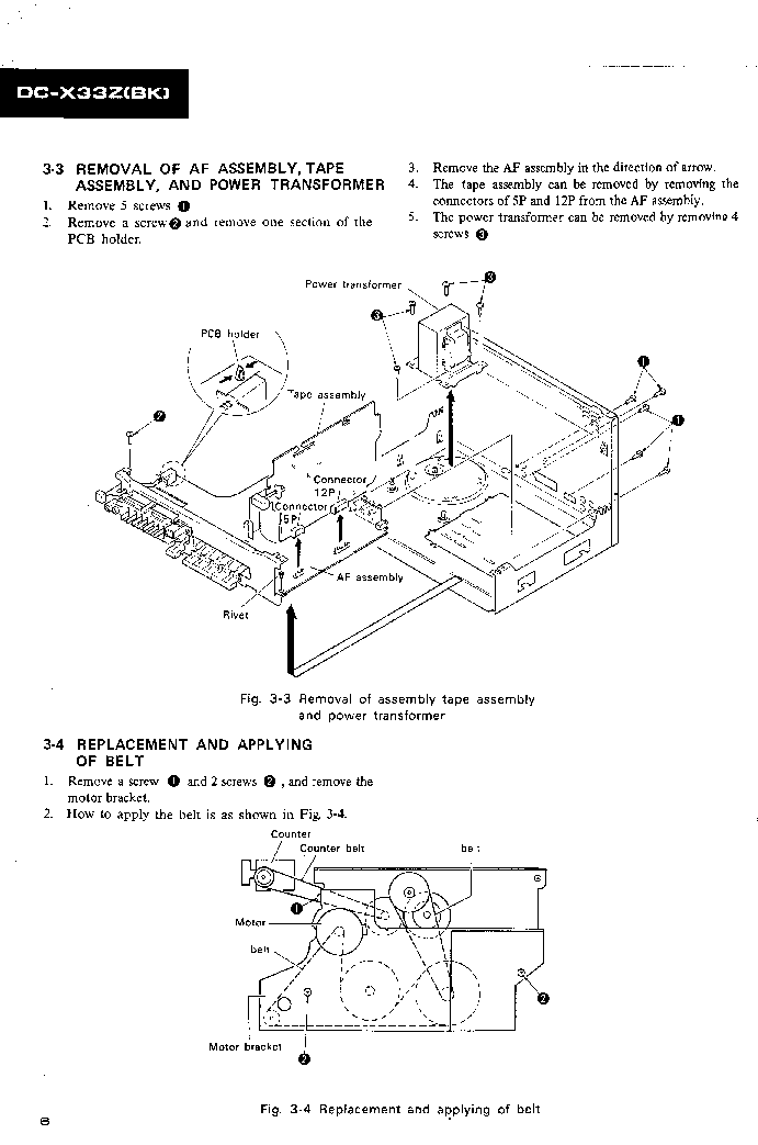 PIONEER DC-X33Z BK service manual (1st page)