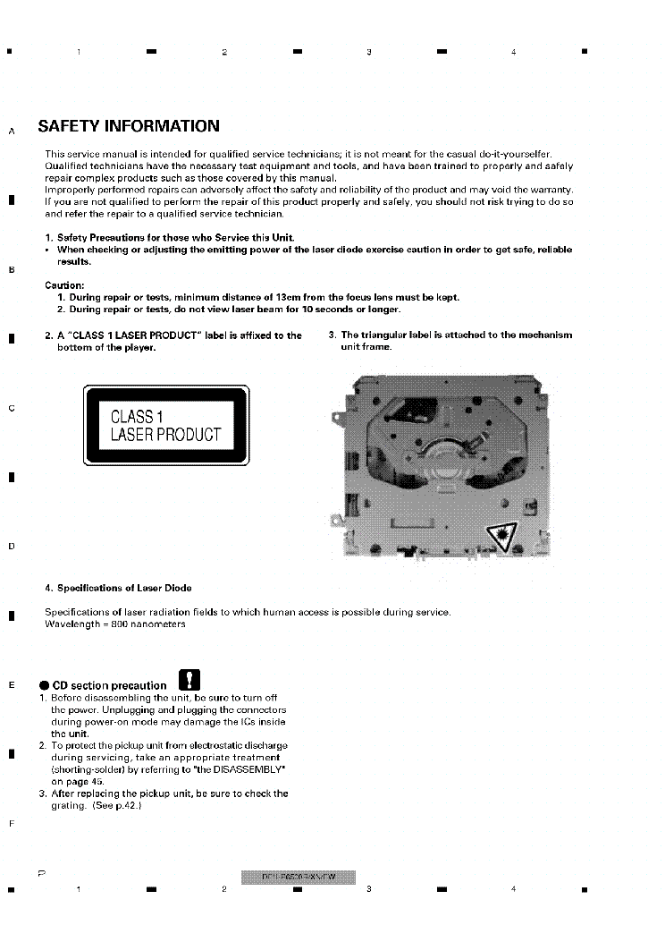 PIONEER DEH-P6500R SM service manual (2nd page)