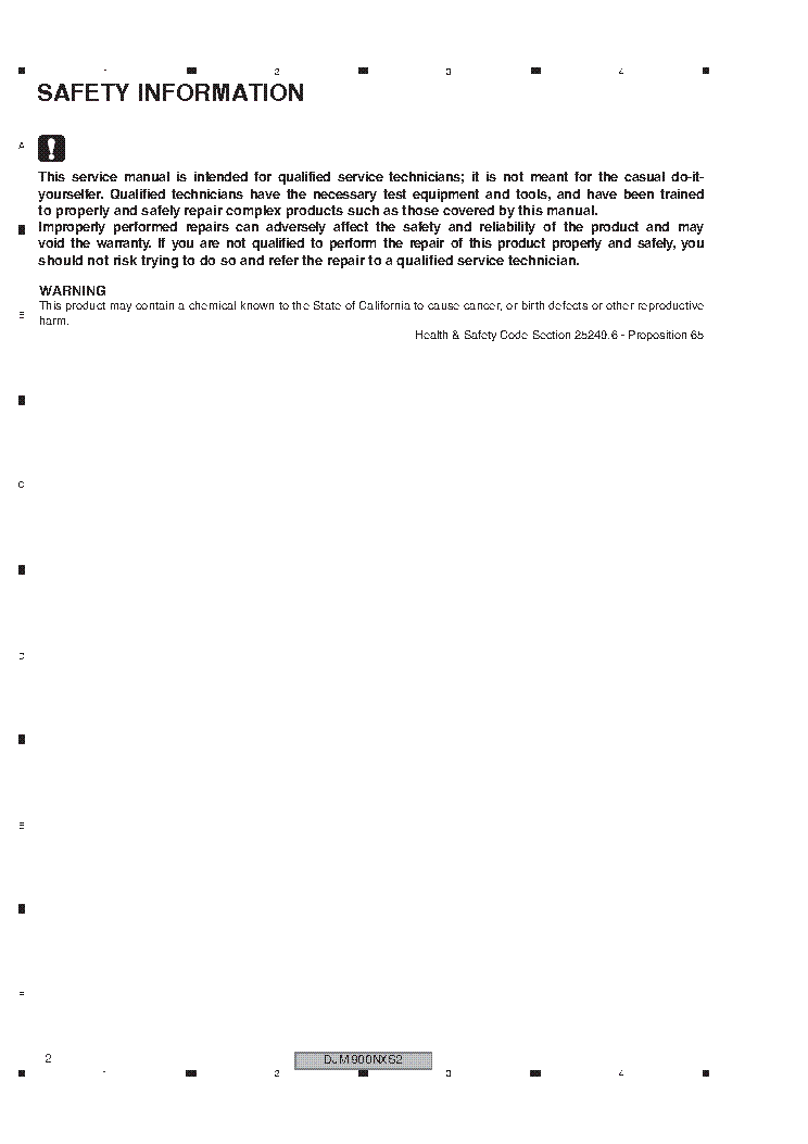PIONEER DJM-900NXS2 4644 SM service manual (2nd page)