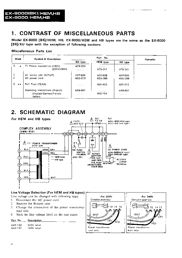PIONEER EX-9000 ARP8100 ADDITIONAL MAN service manual (2nd page)