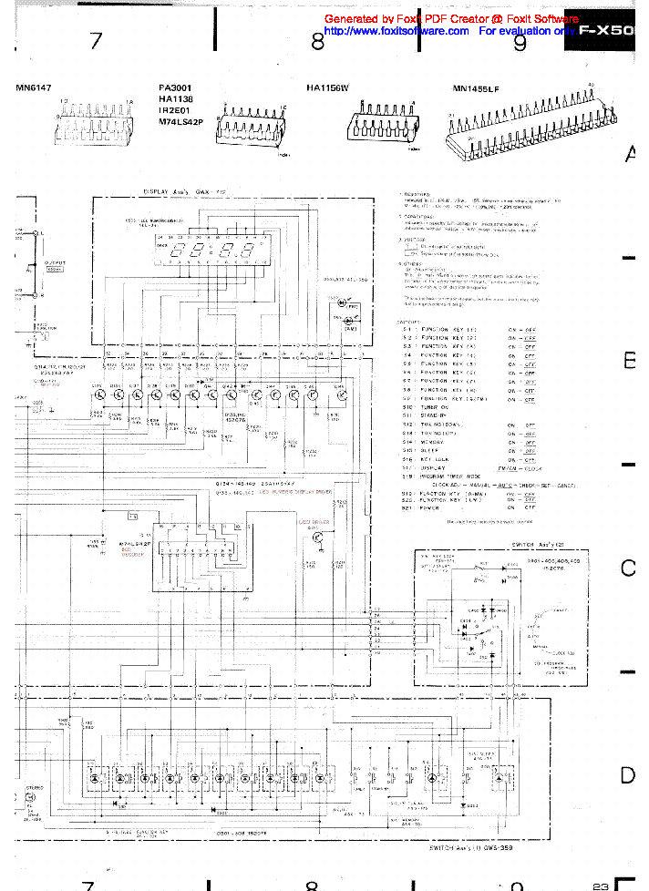 PIONEER F-X50L SCH service manual (2nd page)