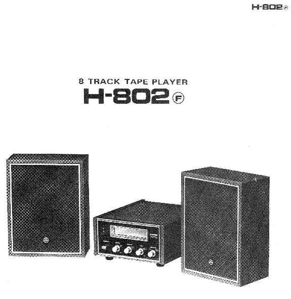 PIONEER H-802 SCH service manual (1st page)