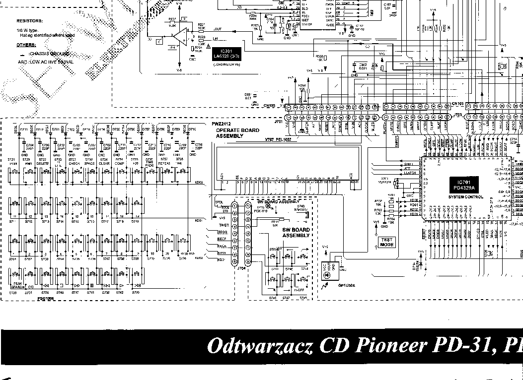 PIONEER PD-31 service manual (2nd page)