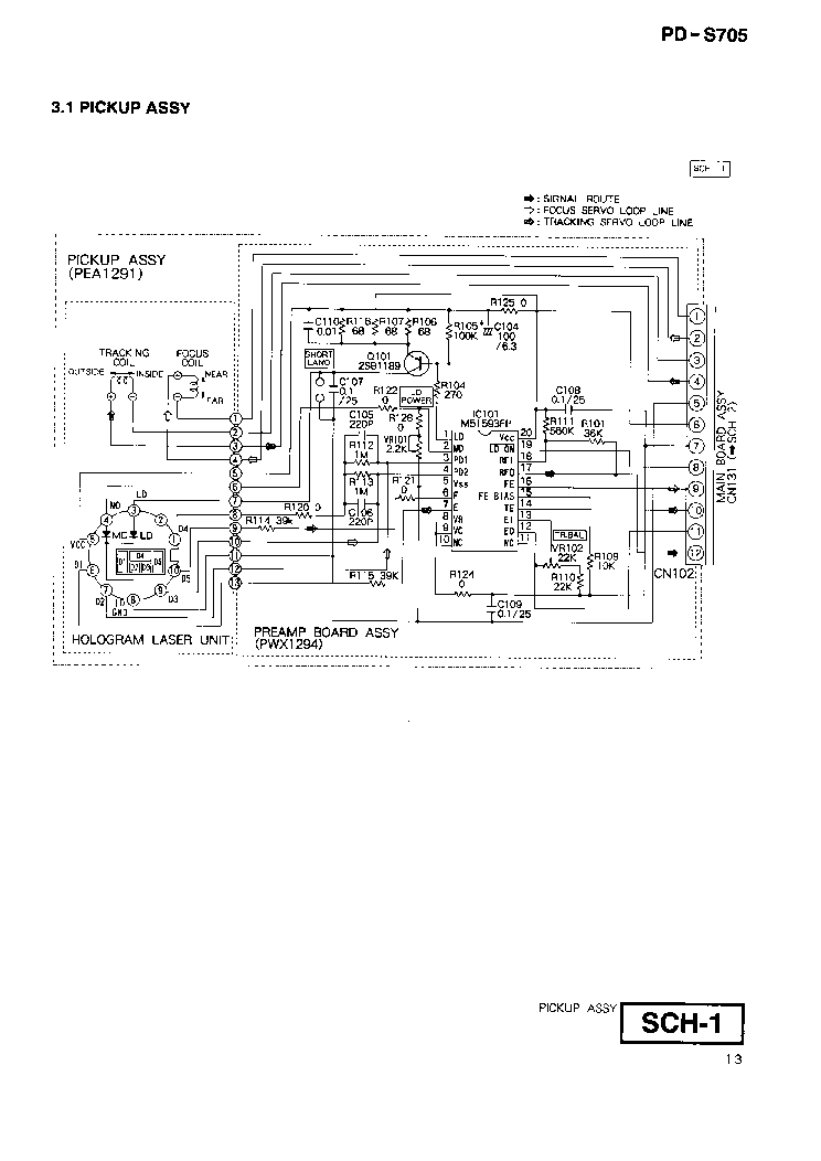 PIONEER PD-S705 SCH service manual (1st page)