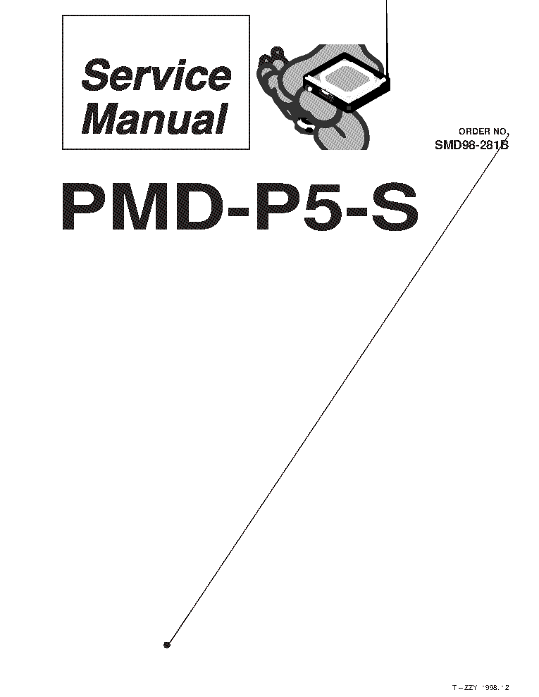 PIONEER PMD-P5 JP SM service manual (1st page)