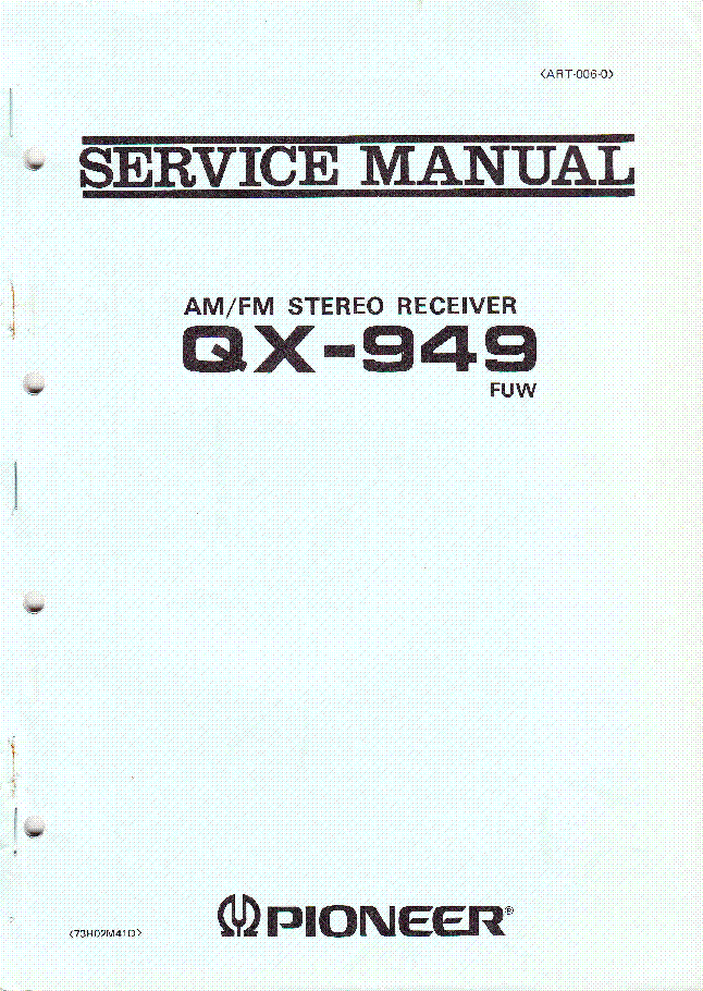 PIONEER QX-949 ART0060 SM service manual (1st page)