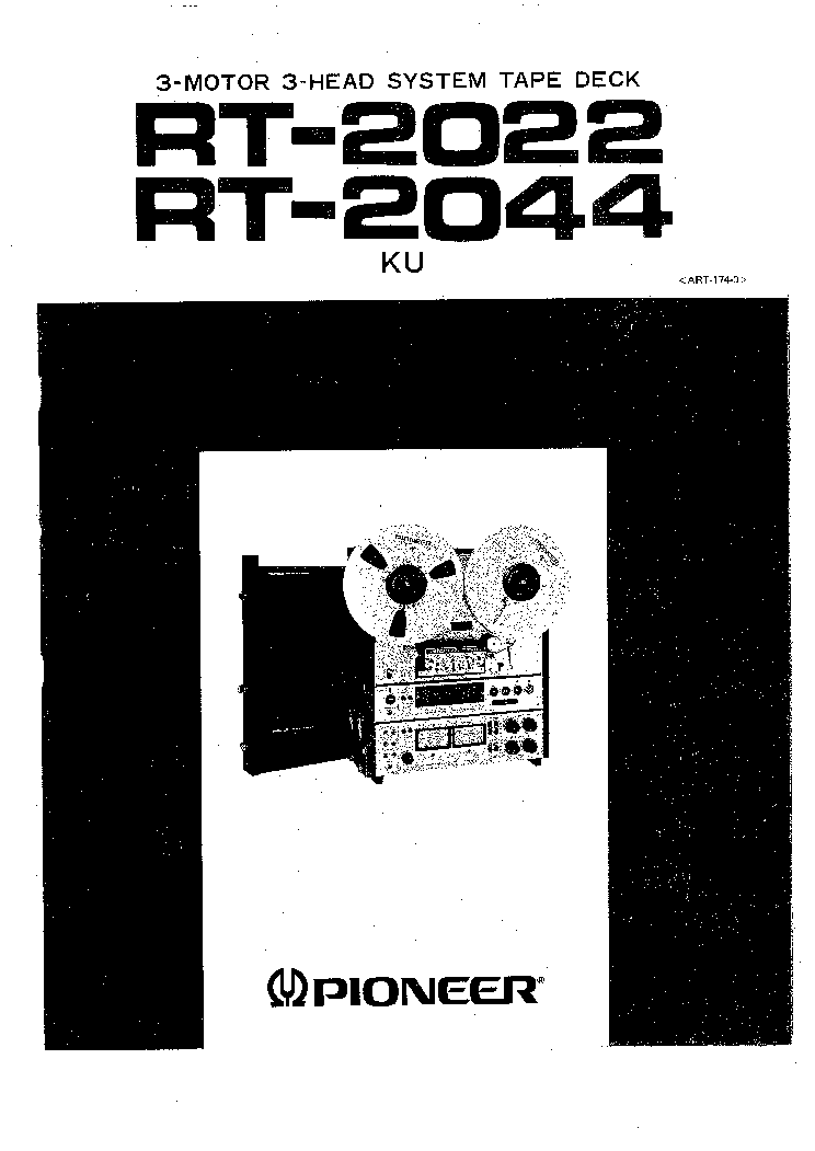 PIONEER RT2022 RT2044 SM service manual (1st page)