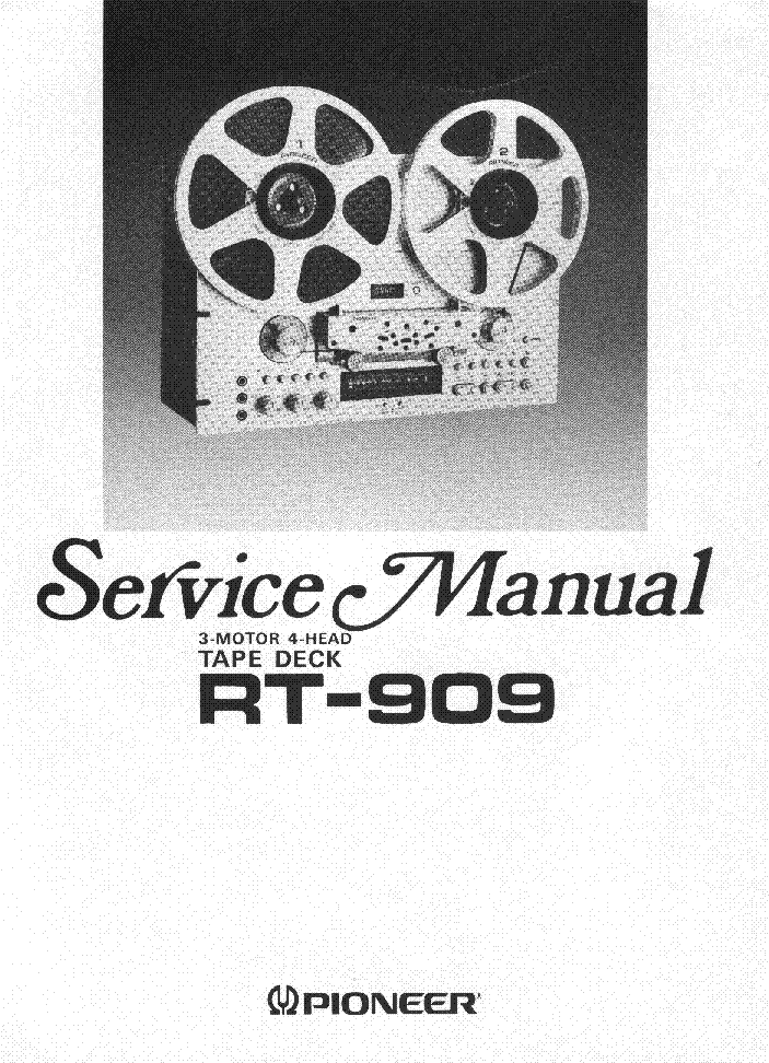 PIONEER RT909 SM service manual (1st page)