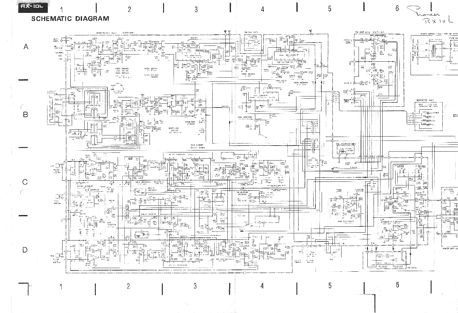 PIONEER RX-10L SCH service manual (1st page)