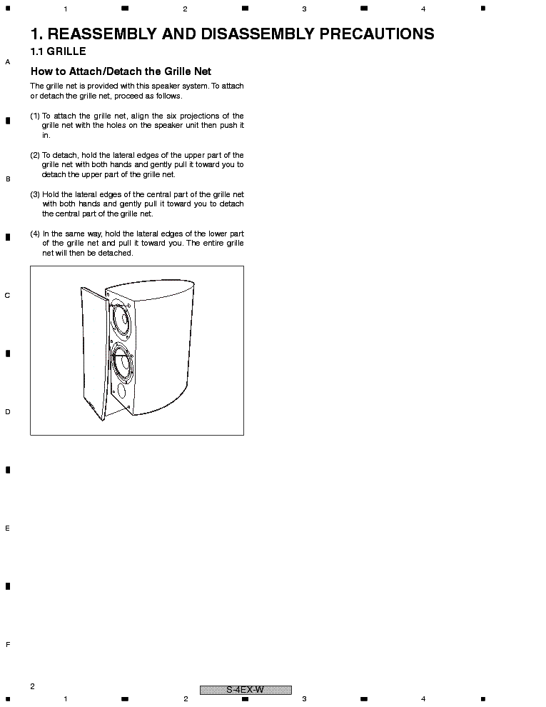 PIONEER S-4EX-W QL SM service manual (2nd page)