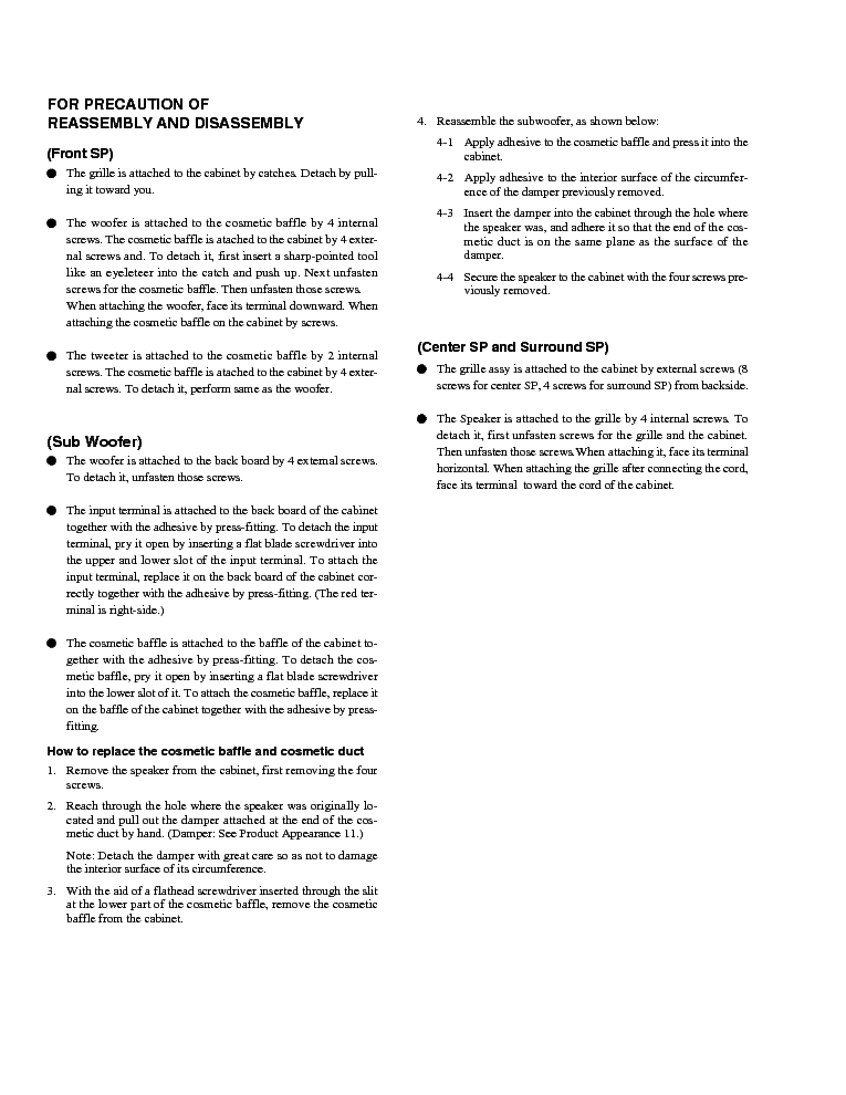 PIONEER S-EV66V SM service manual (2nd page)