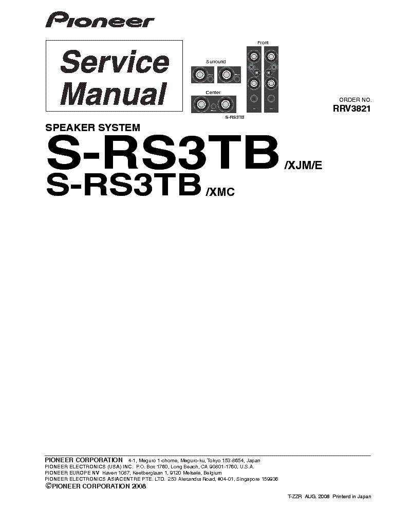 PIONEER S-RS3TB SM service manual (1st page)