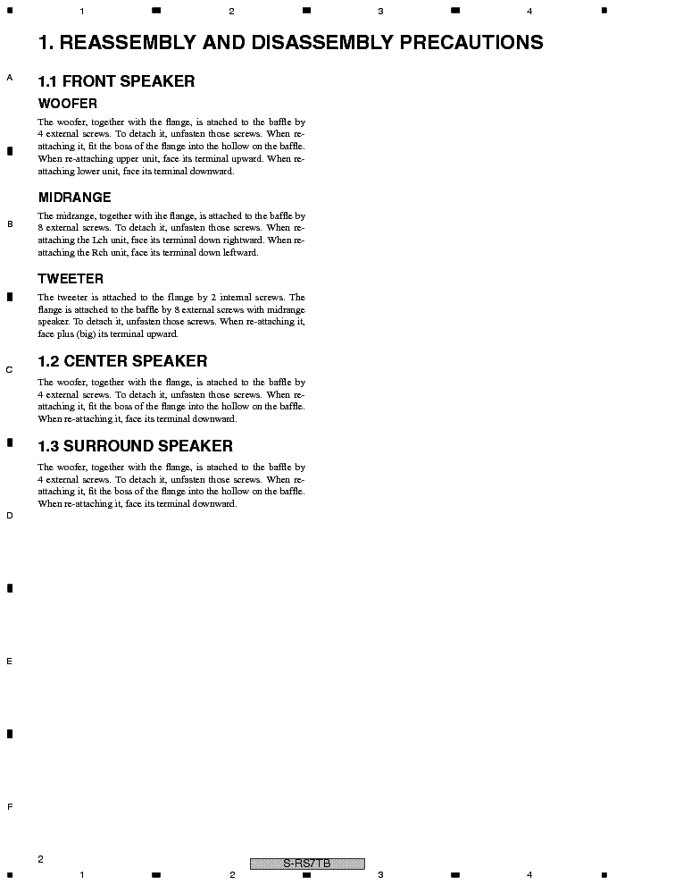 PIONEER S-RS7TB SM service manual (2nd page)