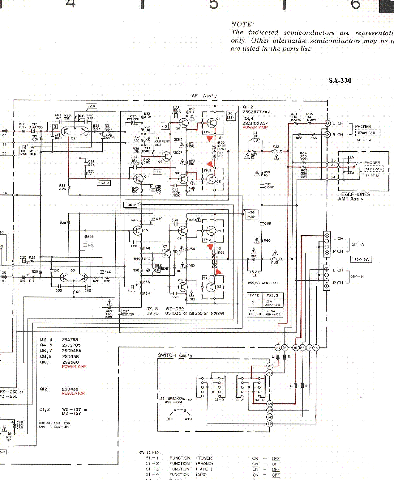 PIONEER SA-330 SCH service manual (2nd page)