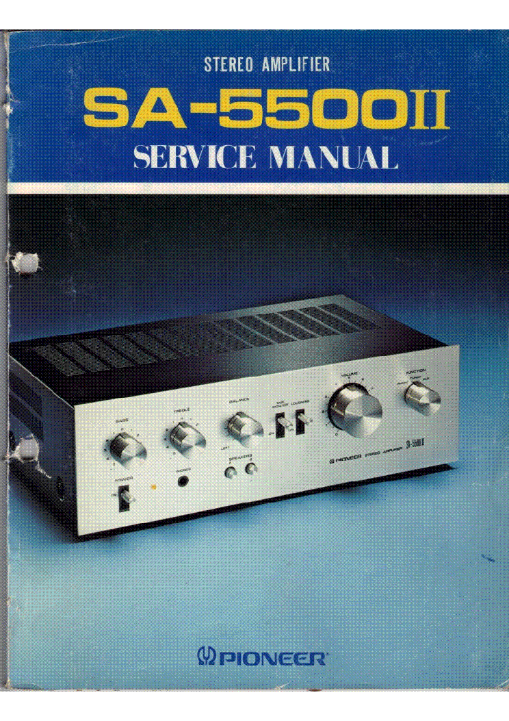 PIONEER SA-5500II AMP service manual (1st page)