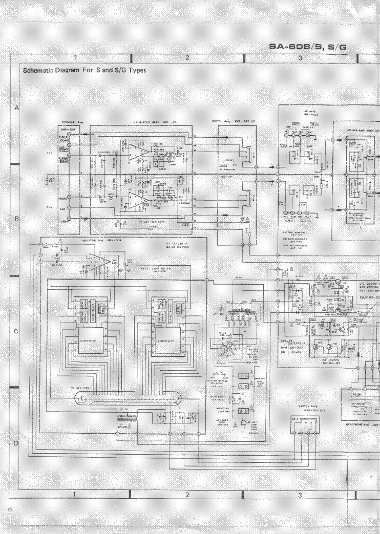 PIONEER SA-608 SCH service manual (1st page)