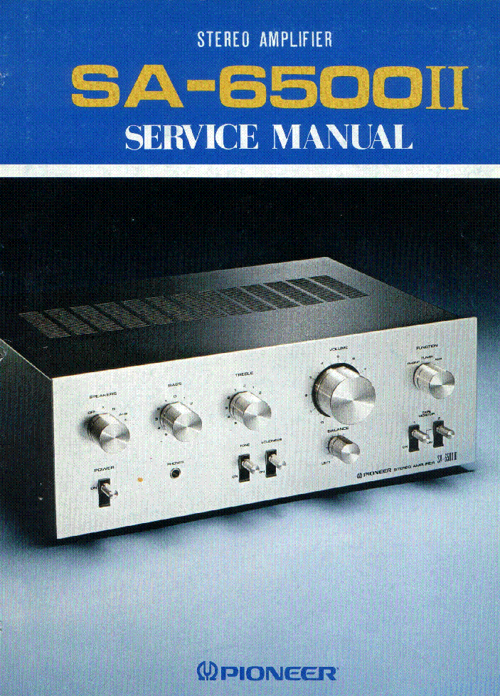 PIONEER SA-6500-2 service manual (1st page)