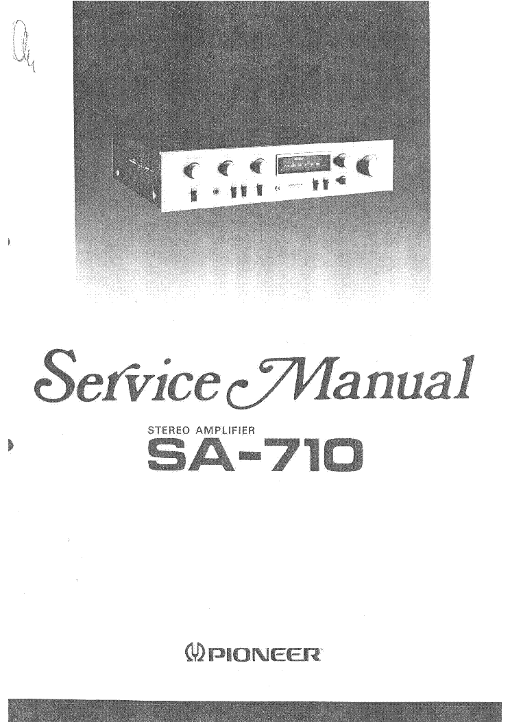 PIONEER SA-710 SM service manual (1st page)