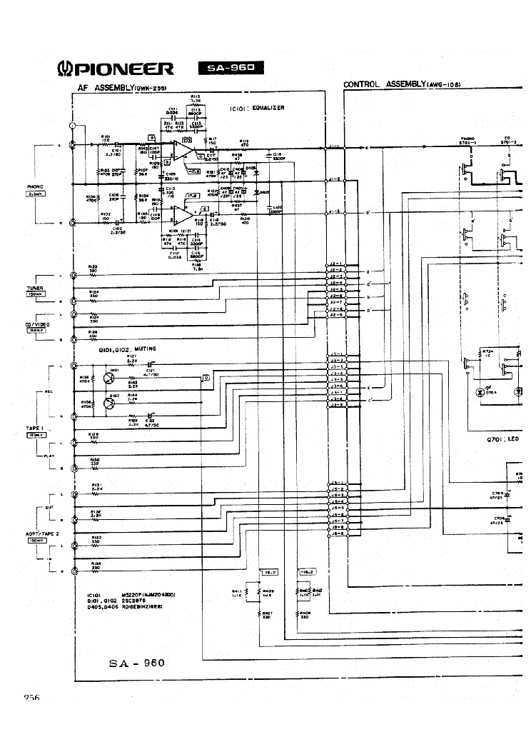 PIONEER SA-960 service manual (1st page)