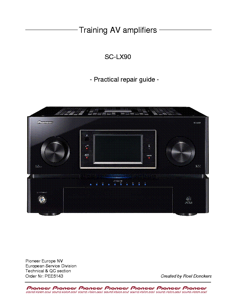 PIONEER SC-LX90 service manual (1st page)